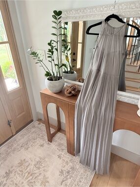 long sleeve button down denim dress Pocketed Stretch Maxi Dress in Italian Color:Hot pink baby-collection